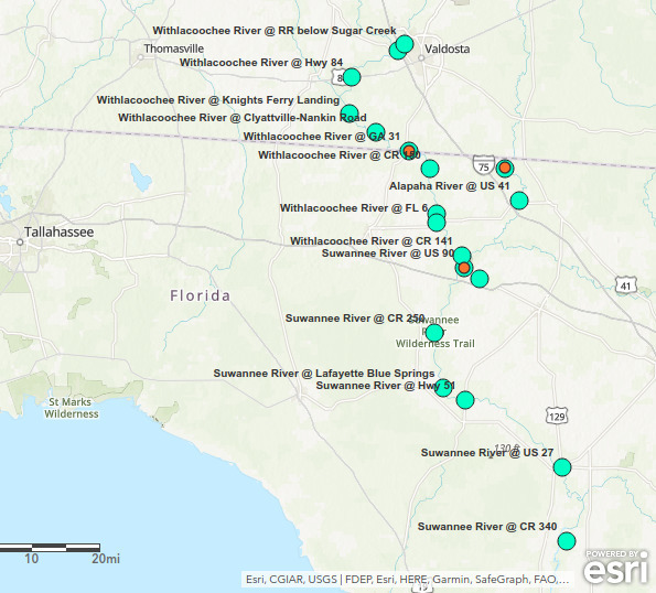 Florida sampling locations