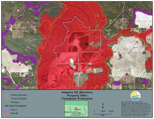 Alapaha CE (Beardon) Property Offer Flordplain Protection