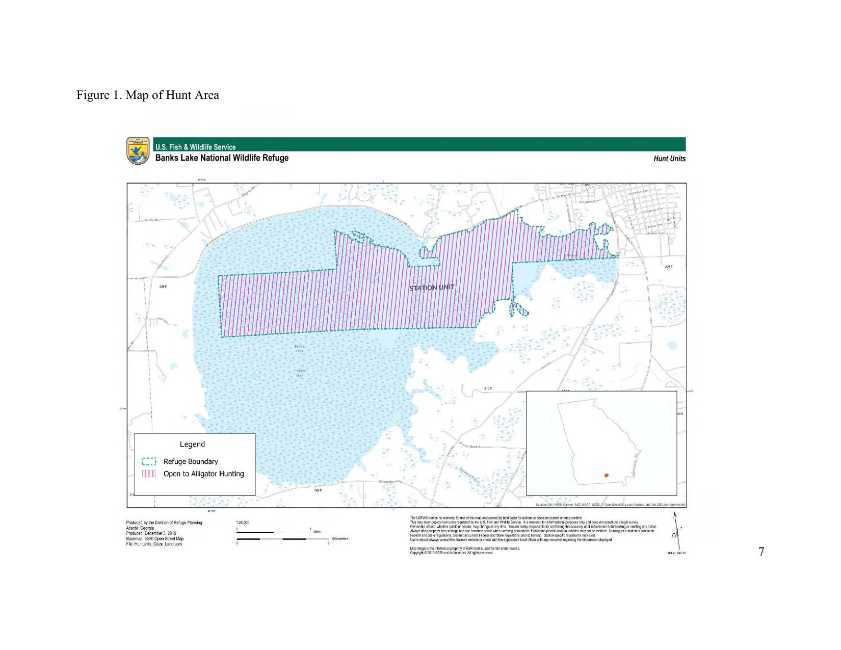 Figure 1. Map of Hunt Area