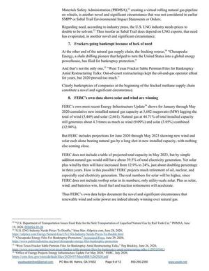 [7. Frackers going bankrupt... 8. FERC’s own data shows solar and wind are winning]