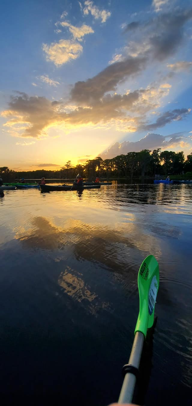 Paddle sunset