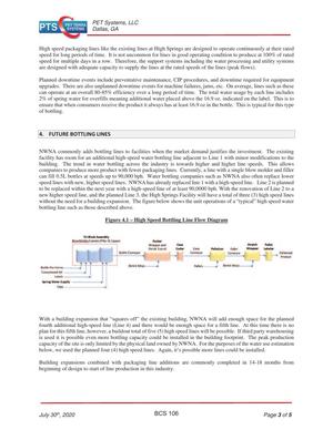 [Figure 4.1 -- High Speed Bottling Line Flow Diagram]