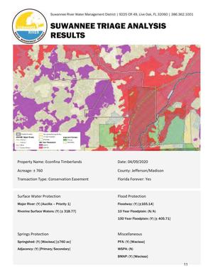 [SUWANNEE TRIAGE ANALYSIS]