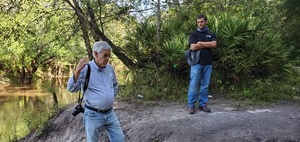 [Upstream Little River, Tom Baird (Archaeologist), Mark Gaither (Valdosta Disc Golf)]