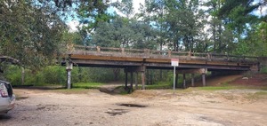 [Video surveillance sign by bridge]