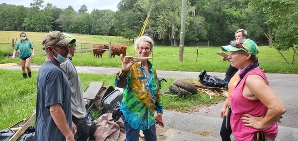 [Gretchen and Great Blue Heron]