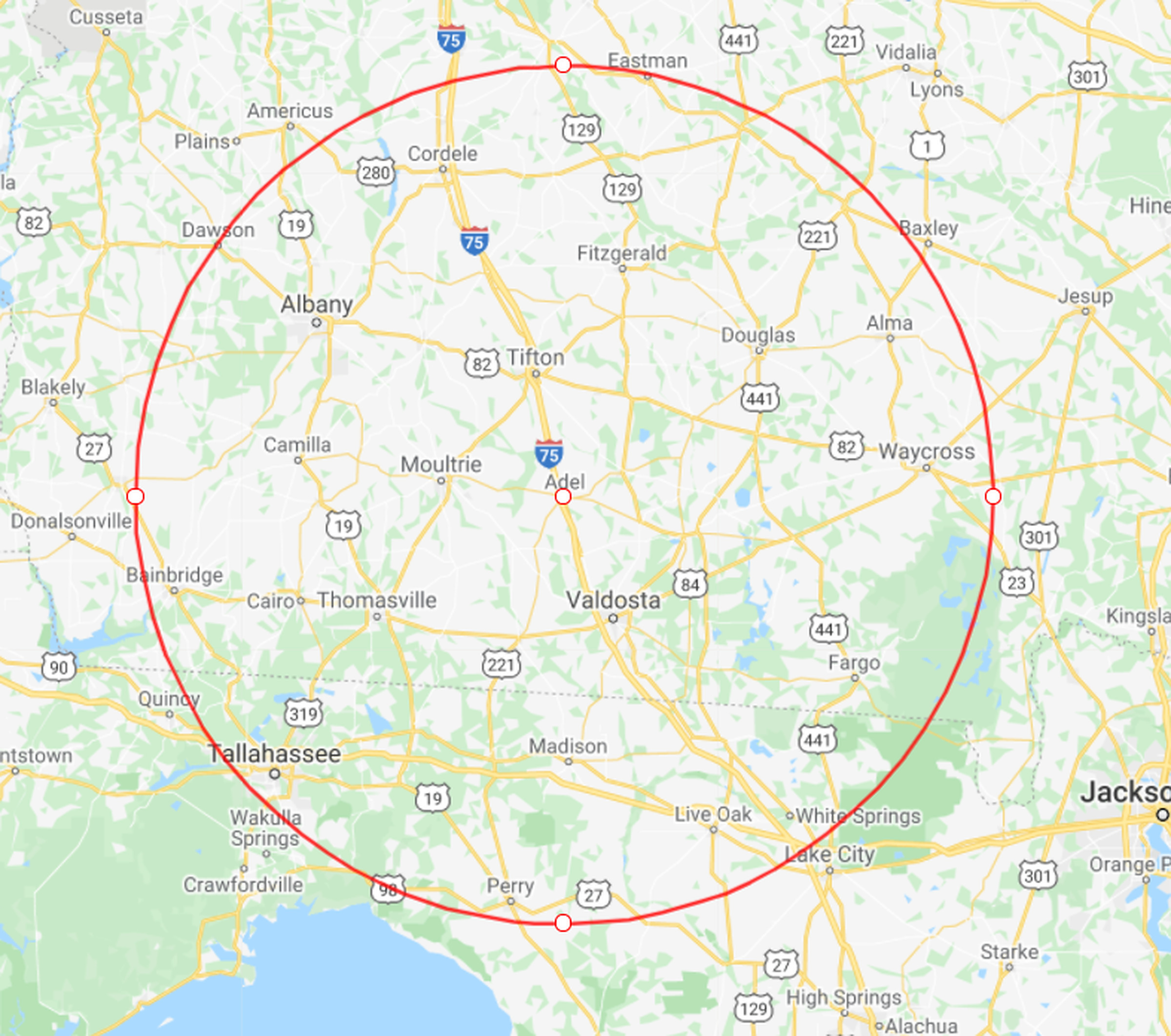 75-mile sourcing radius