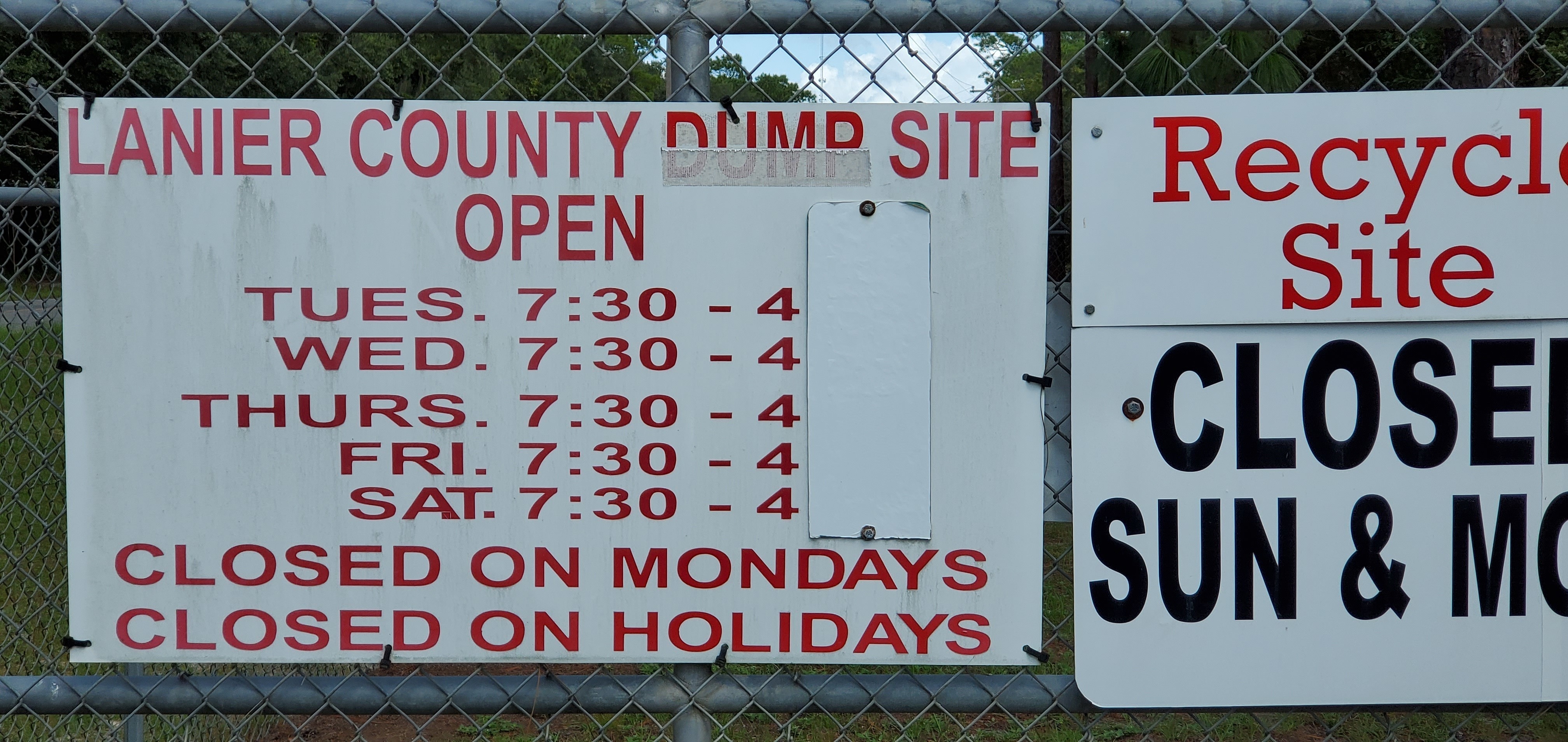 Lanier County Dump Site