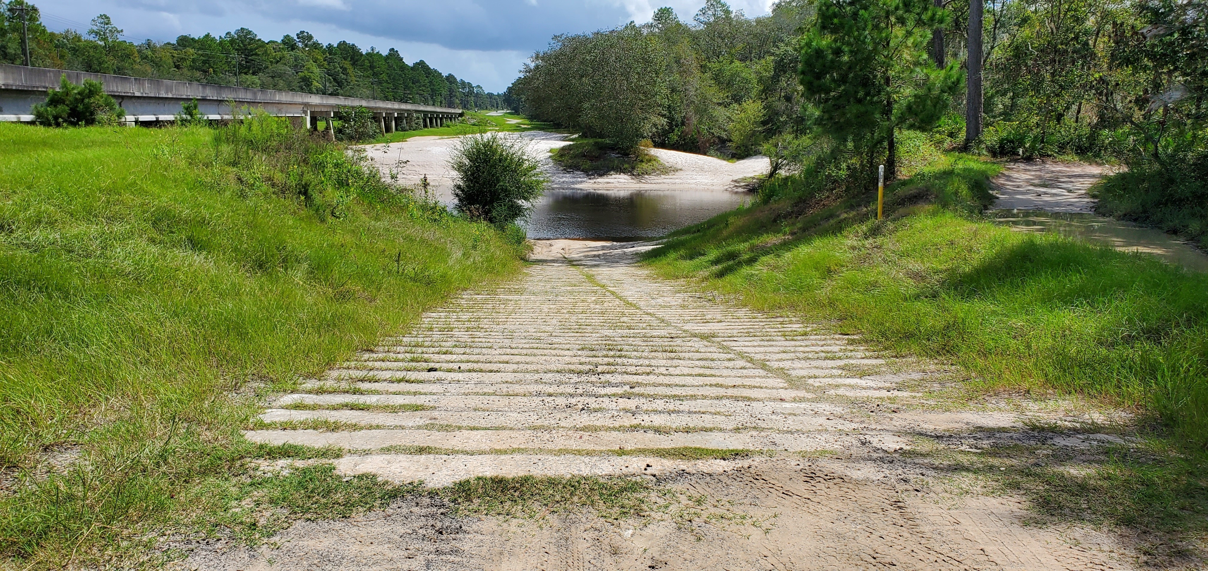 Down the ramp