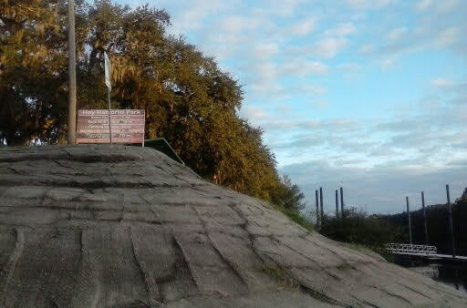 High sign, Ivey Ramp, Suwannee River