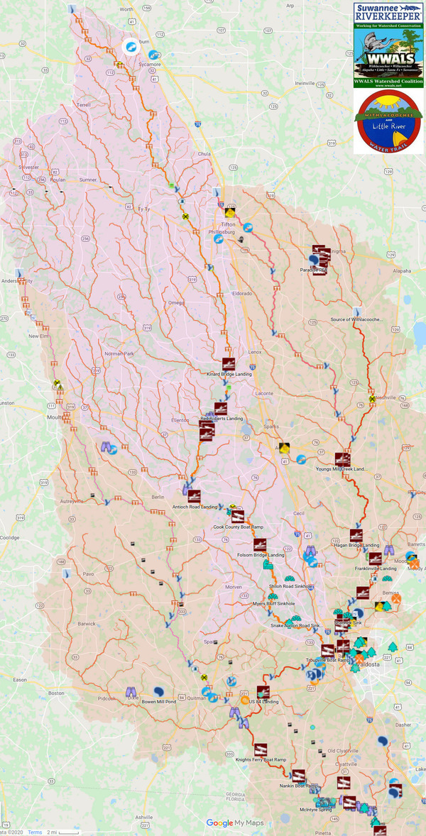 [Map: Ashburn to GA-FL Line]