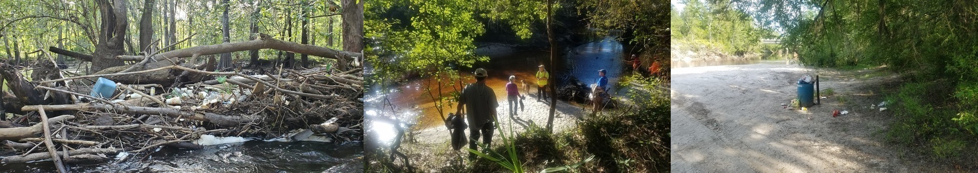 Sugar Creek @ Withlacoochee River, Troupville @ Little River, Naylor Beach @ Alapaha River