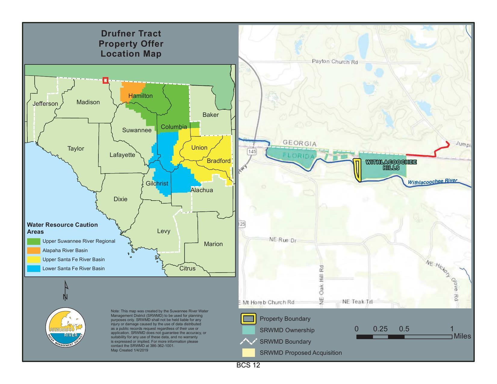 Map: Drufner Tract Location