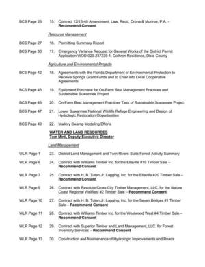 [Permitting summary, Agriculture, Environment, Land Management]