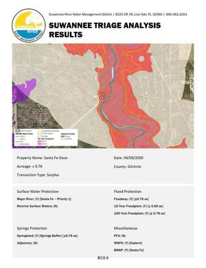 [SUWANNEE TRIAGE ANALYSIS]