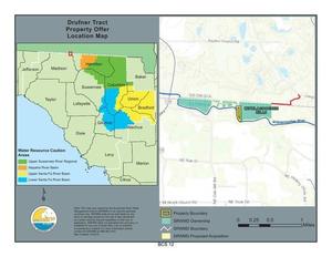 [Map: Drufner Tract Location]