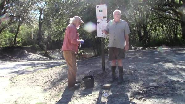 [Movie: Water quality testing, Withlacoochee River, Knights Ferry Boat Ramp]