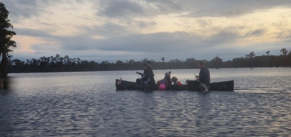 Five McKenzies in a boat