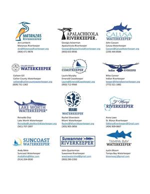 [Logos of Waterkeepers Florida]