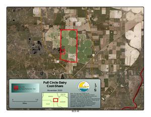 [Map: Full Circle Dairy Cost-Share, Madison County]