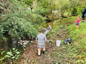 [River Clean-up at Twomile Branch]