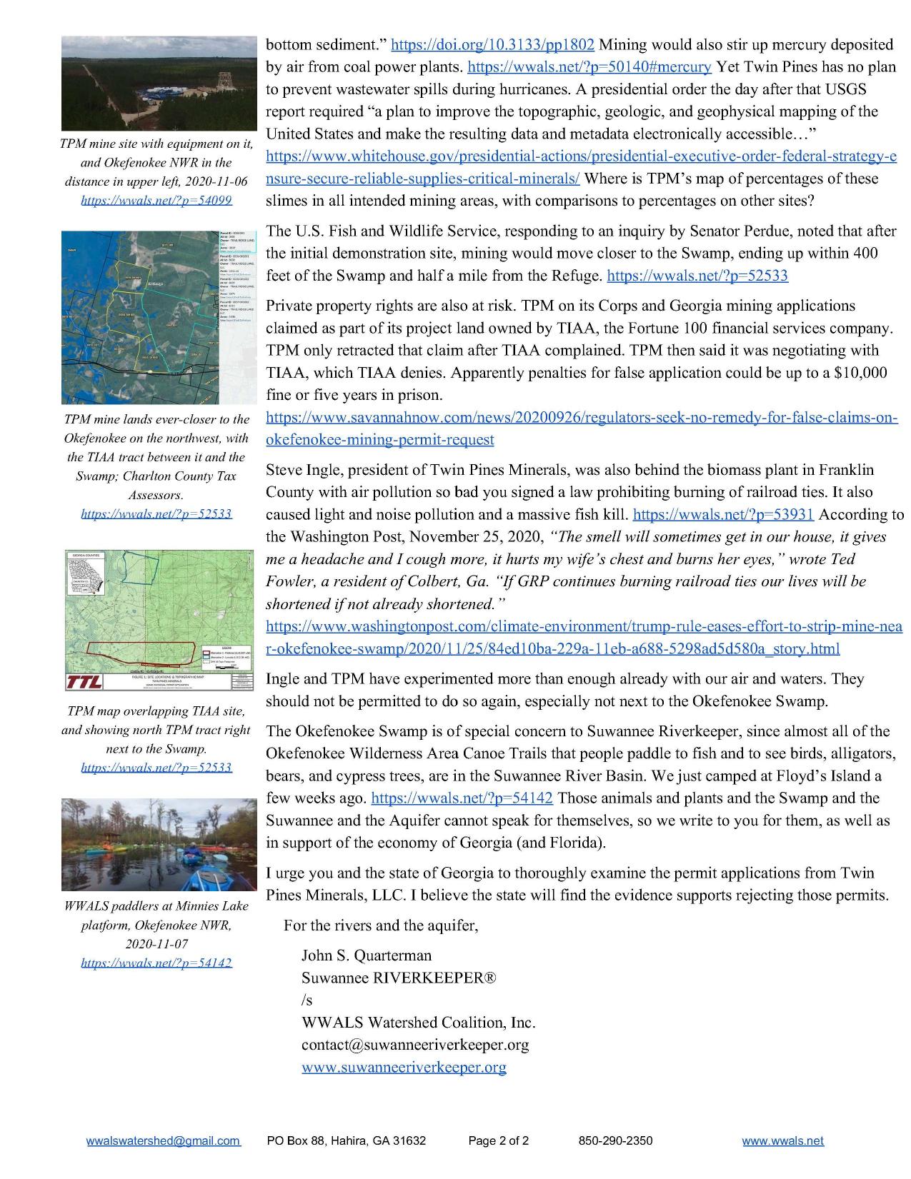 Slimes closer to the swmap; biomass plant fish kill