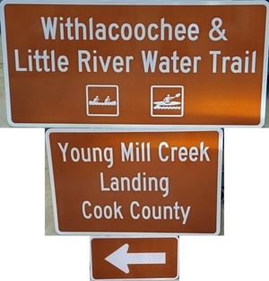 [Youngs Mill Creek Landing, left]