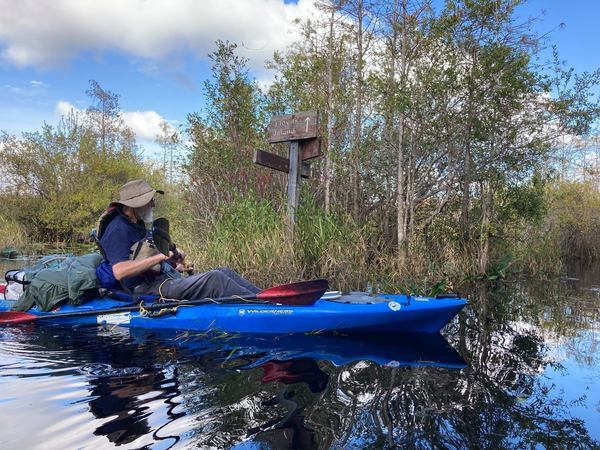 [124733866 10157868616486045 3900254515887275640 Photo: Gretchen Quarterman, of Suwannee Riverkeeper on the Suwannee River in Okefenokee Swamp]