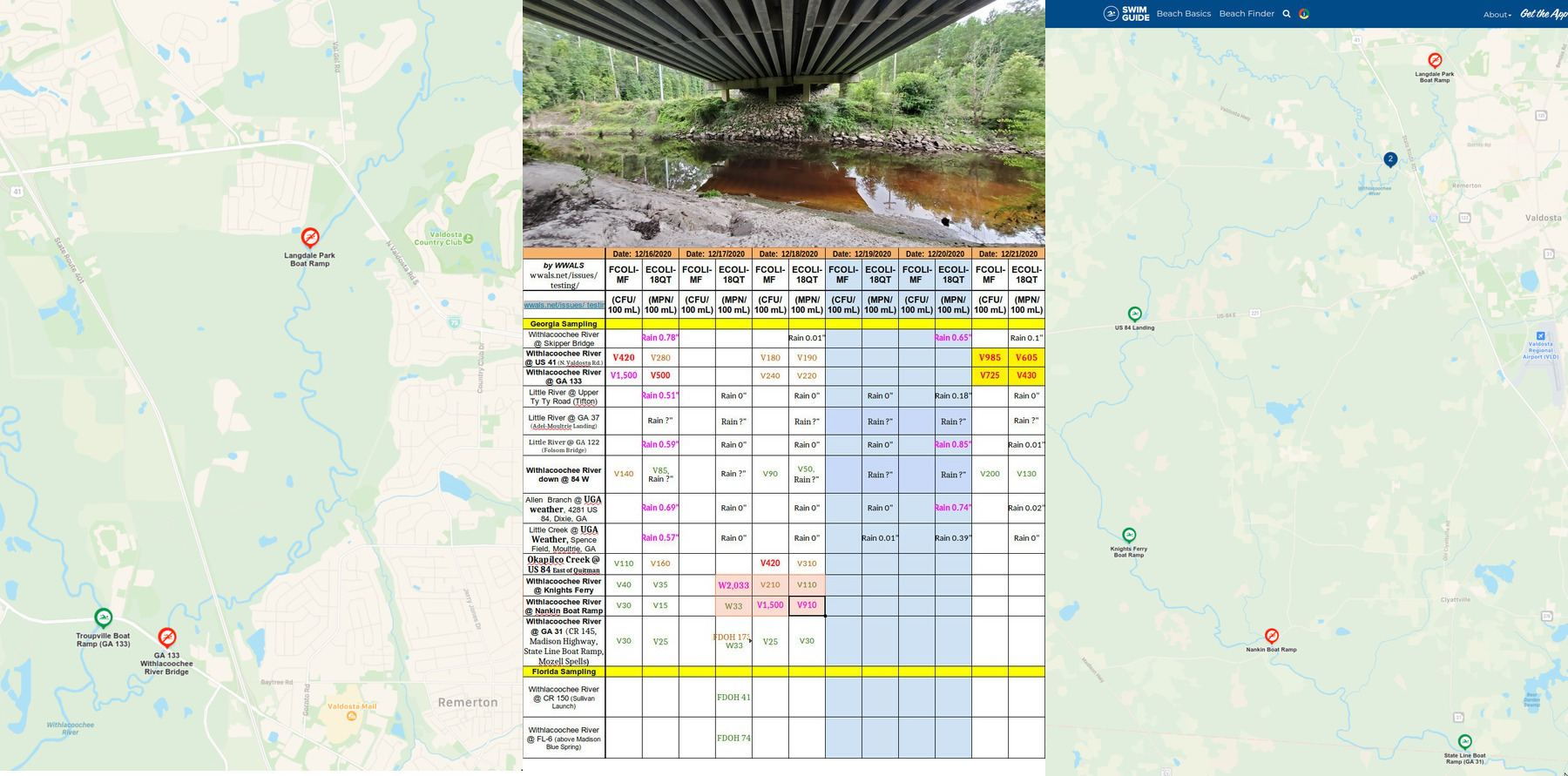 [Watch out: US 41, GA 133, Knights Ferry, Nankin, Withlacoochee River]