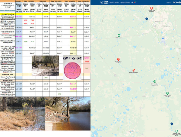 [Bad water quality, Withlacoochee River]