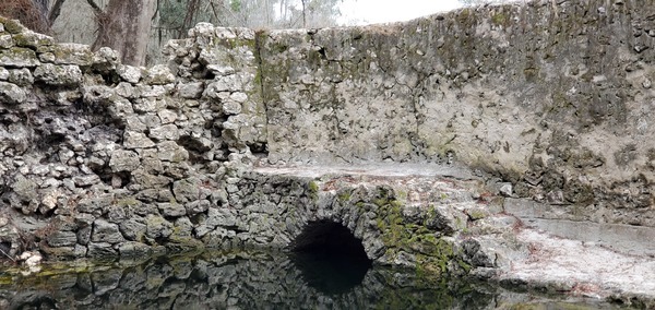 River connected to pool