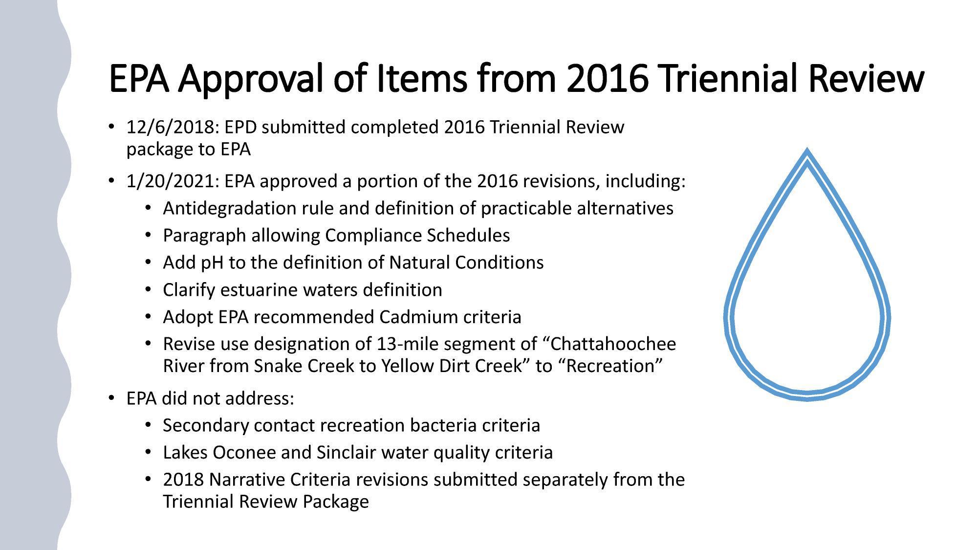 EPA Approval from 2016 Triennial Review