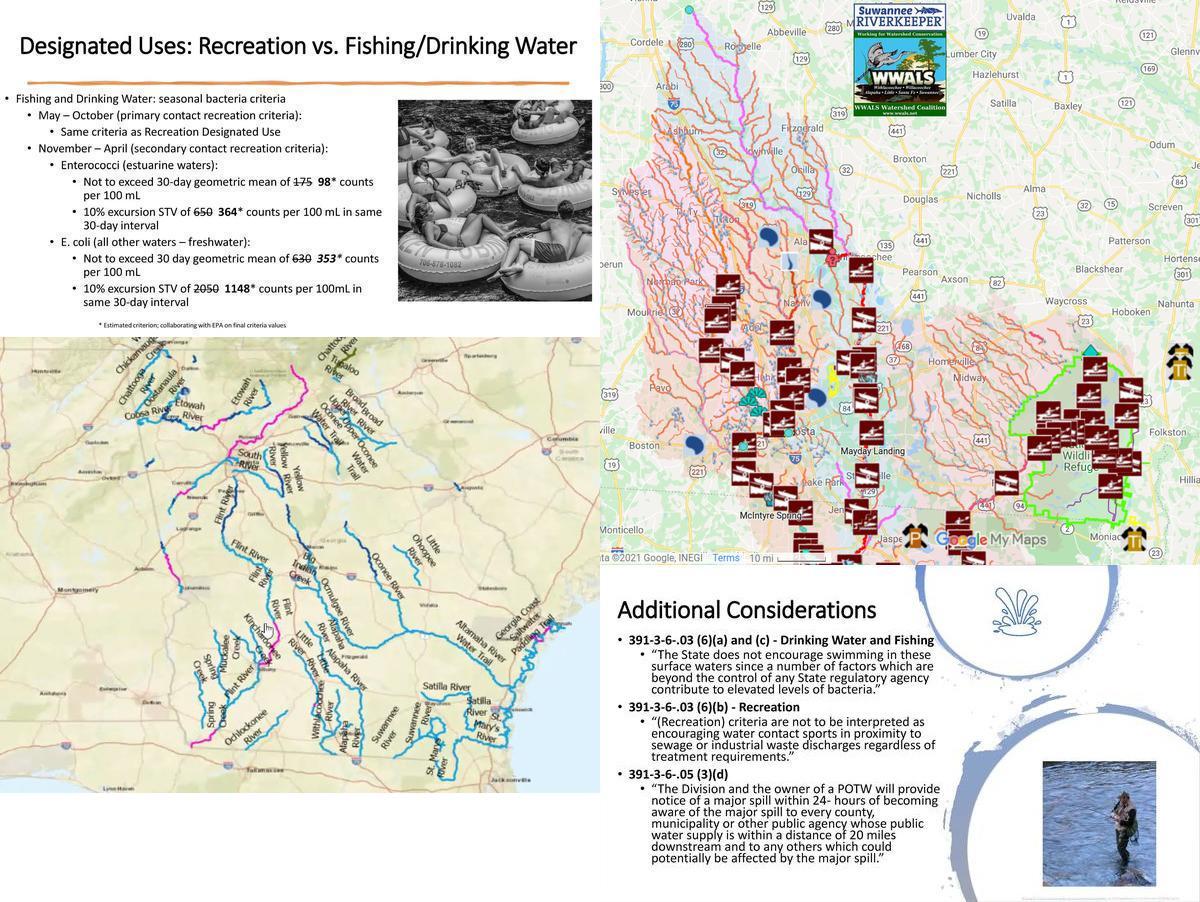 Second-class Recreational, maps, wastewater