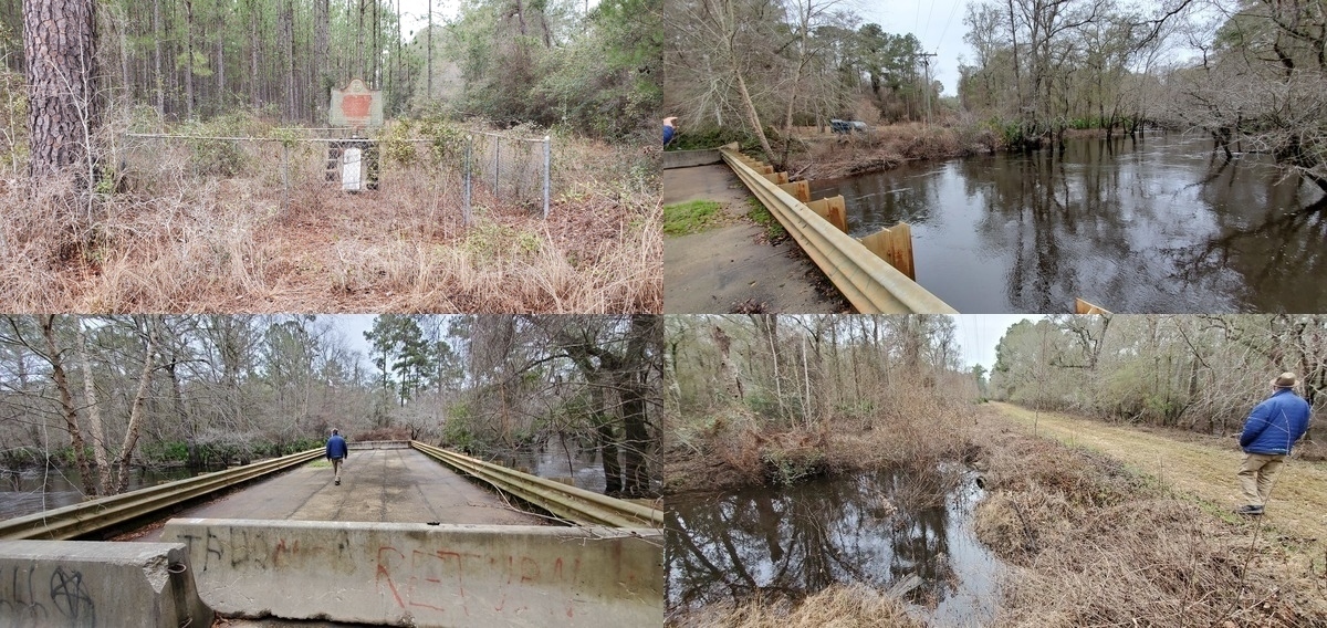 Franklinville Monument, Tyler Bridge, Franklinville Landing, Toms Branch