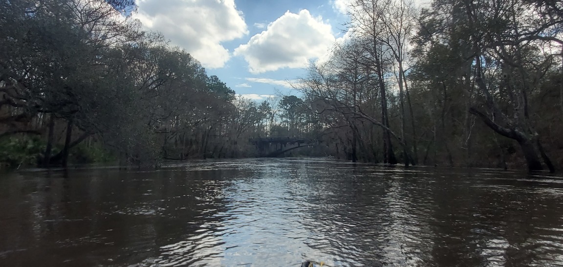 Spook Bridge in the distance, 12:43:51, 30.7909700, -83.4523178