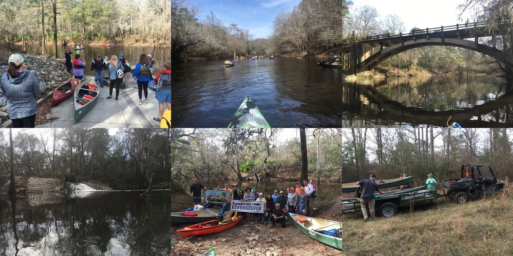 [Troupville Boat Ramp, WWTP Outfall, midpoint, Spook Bridge]