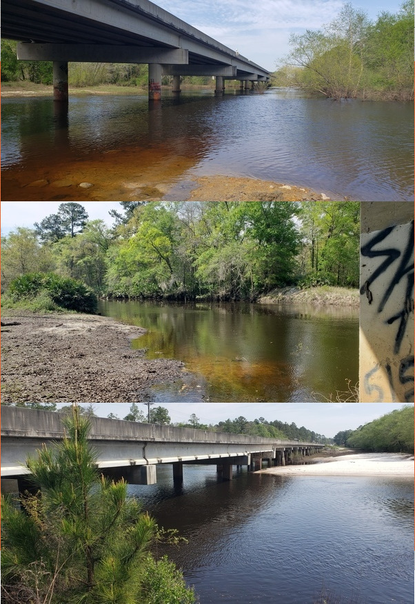 [Photos: Elizabeth Brunner, GA 122, Folsom Bridge, Little River; Hagan Bridge, Withlacoochee River; Capt. Henry Will Jones Bridge, Alapaha River]