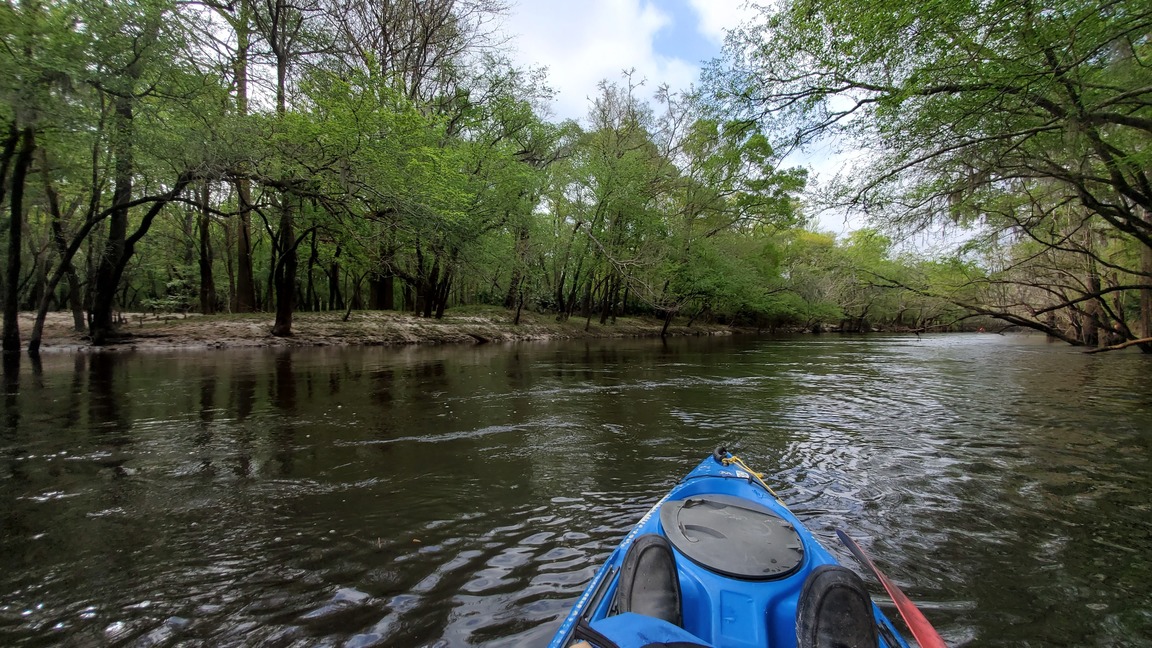 Paddler in the distance, 10:35:02, 30.8413710, -83.3533046