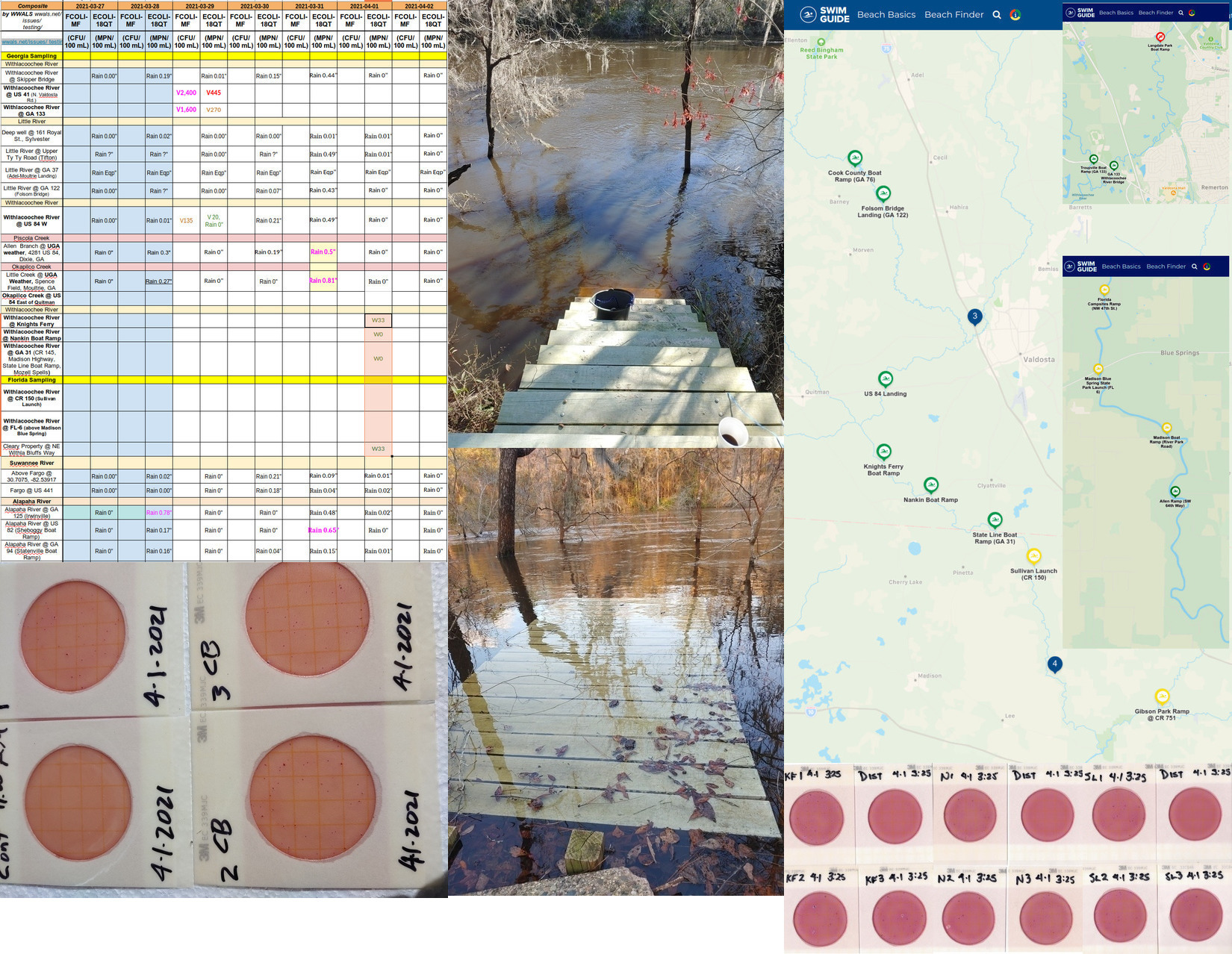 [Clean results, Withlacoochee River down and up, Swim Guide]