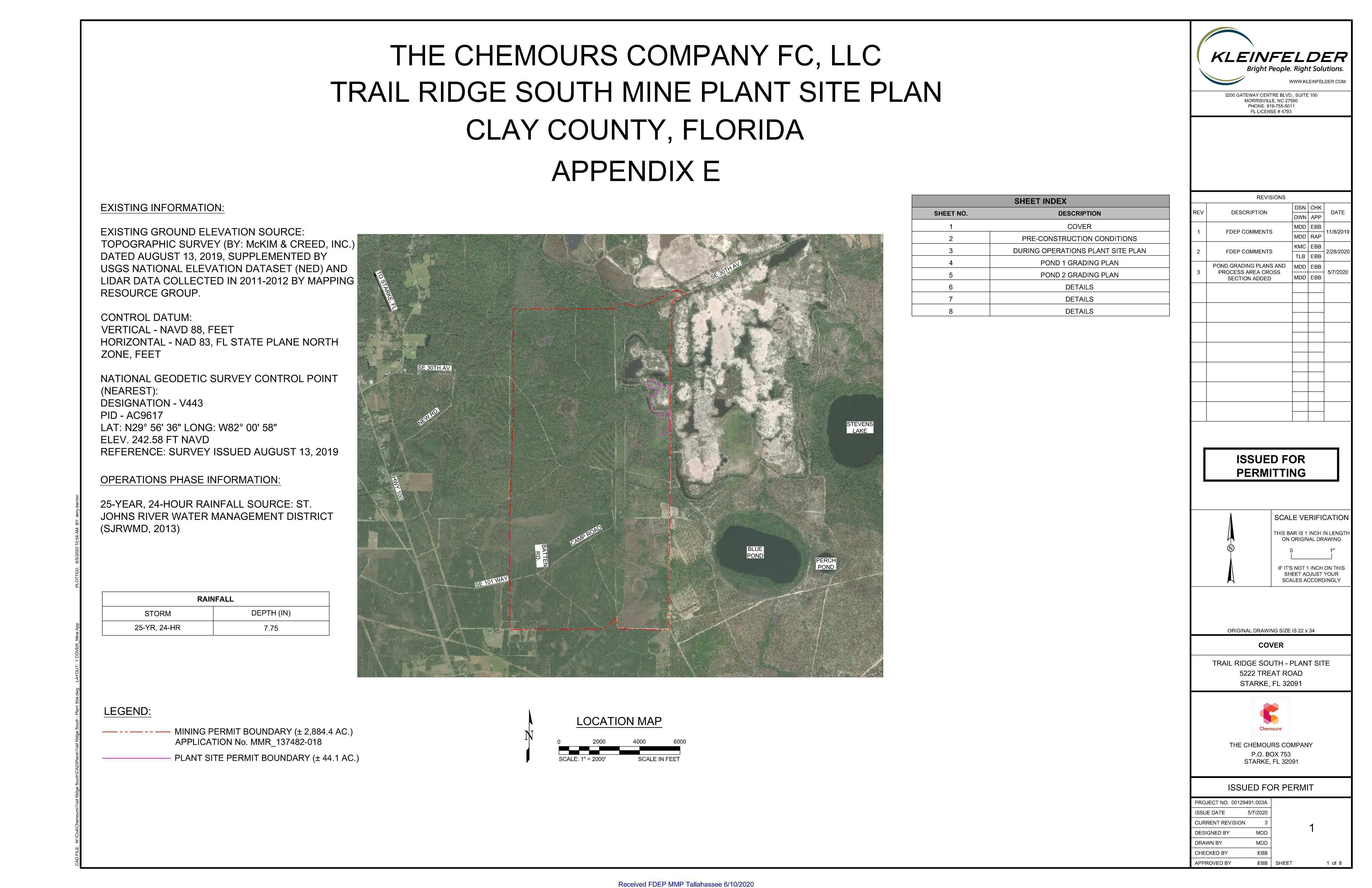 Appendix E: Plant Site Development Plans