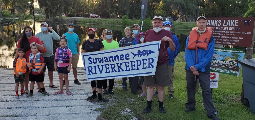 Banners and paddlers