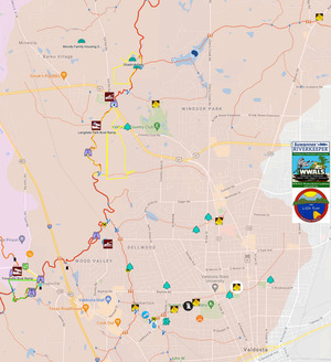 [Map: Onemile Branch, Sugar Creek, Withlacoochee River, plus Cherry Creek]