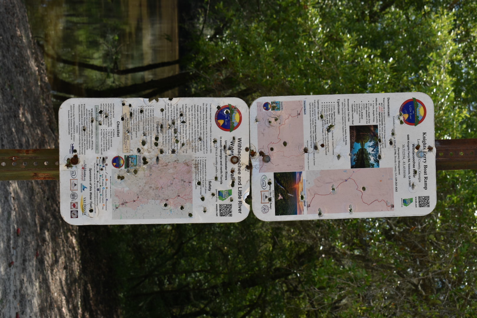 Water Trail signs, Knights Ferry Boat Ramp 2021-04-26