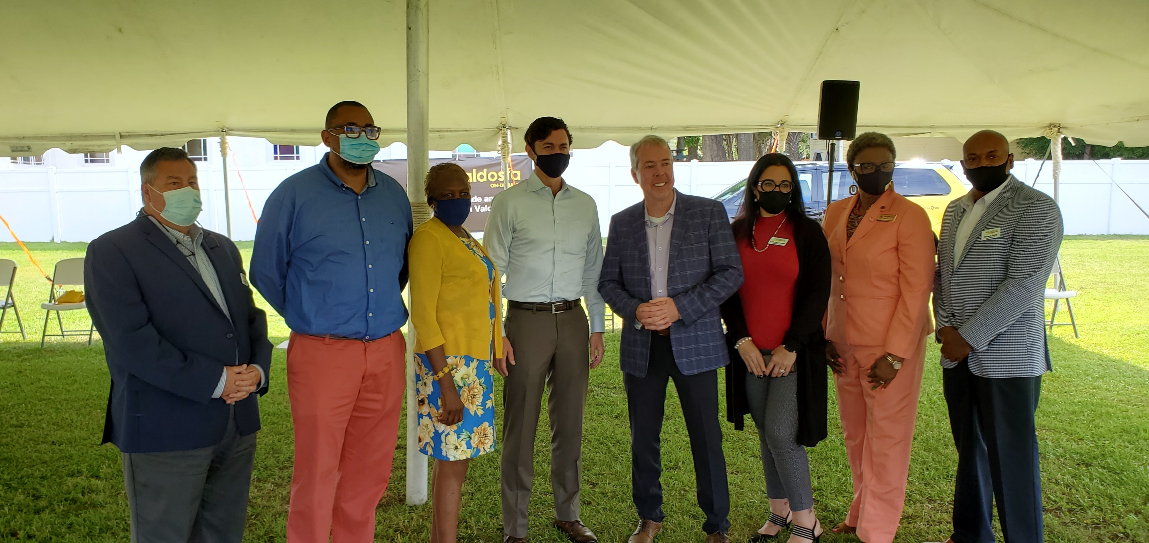 Valdosta Council, Mayor, staff, Sen. Ossoff