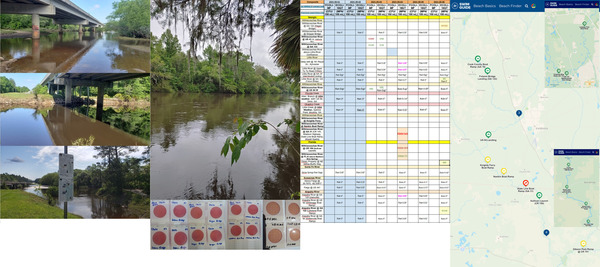 [GA 122, Cleary Bluff, Chart, Swim Guide]