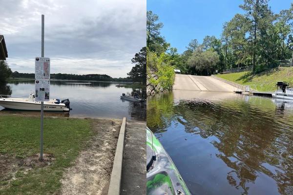 [Reed Bingham State Park East Boat Ramp (Dan Phillips), Gibson Park Boat Ramp (Bobby McKenzie)]