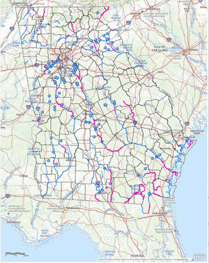 [Requested and candidate redesignation stretches in Georgia]