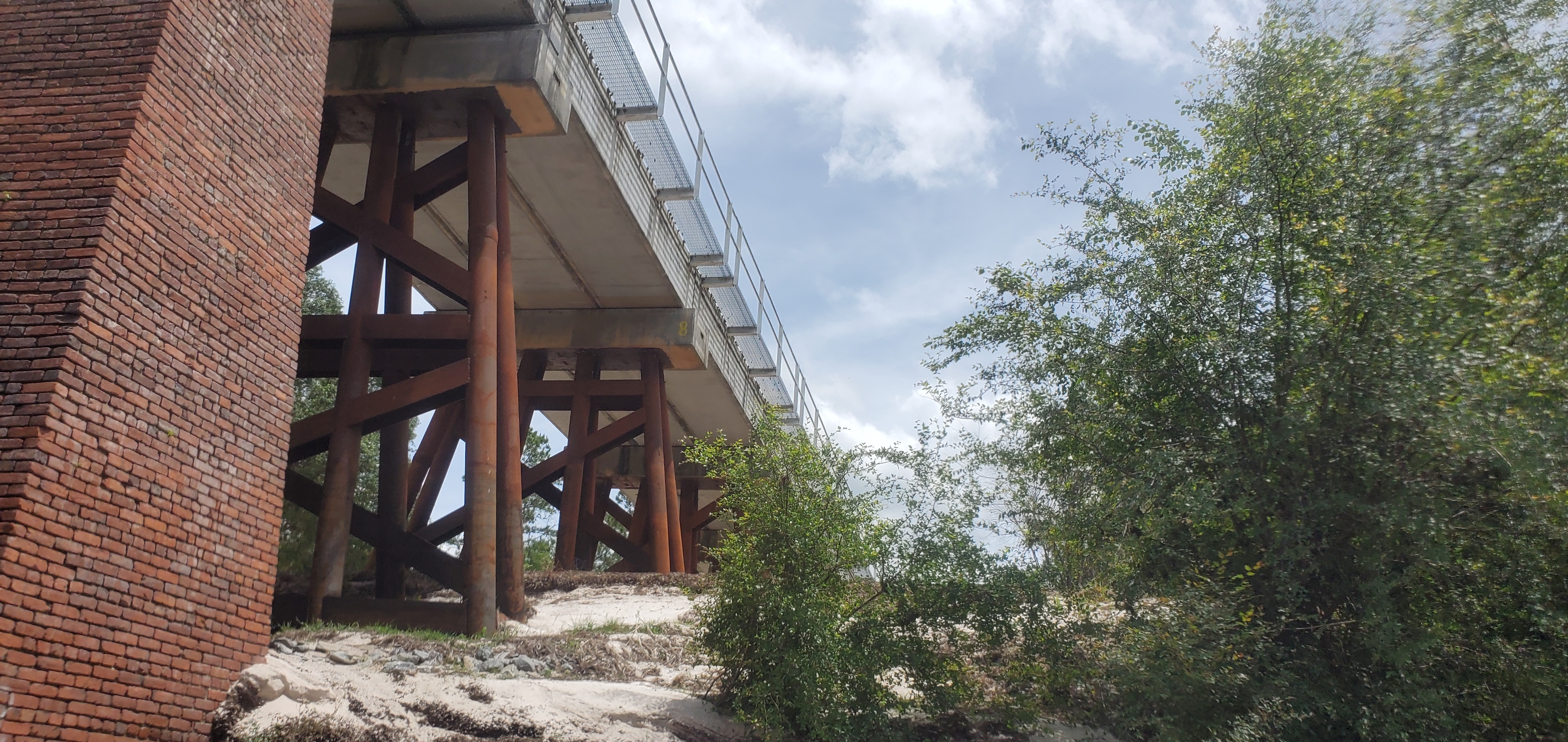 Left bank RR Bridge from upstream, 13:52:00, 30.3266400, -82.7378500