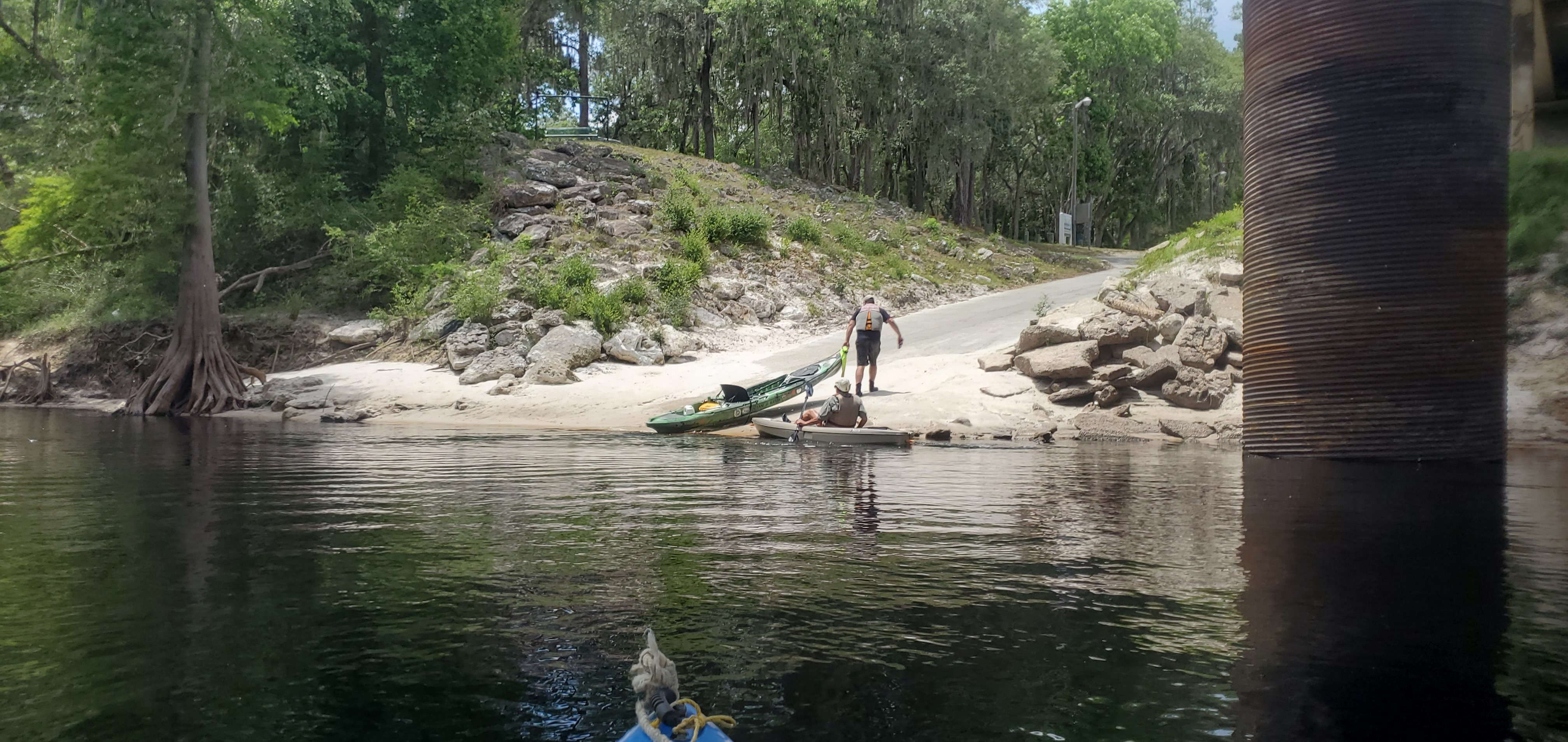 Suwannee River Wayside Park, 3.5 hours water and portage, 13:52:29, 30.3260489, -82.7384017