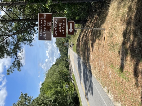 Kinard Bridge Road Sign West, Little River, Cook County, GA